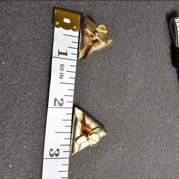 Vintage Shriner Mason Masonic Gold Tone Shirt Collar Tips Pin Set Of 2 - Picture 9 of 9